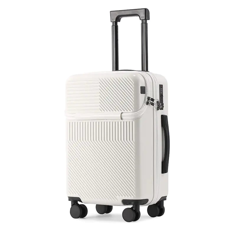 20-Inch Multifunctional Travel Suitcase with Cup Holder