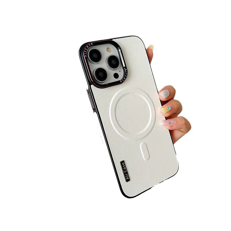 MagSafe Compatible Leather Case for iPhone & Samsung