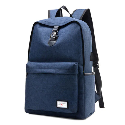 Casual USB Tech Backpack with Charging Port