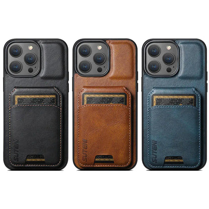 Vintage Leather Wallet Phone Case – For iPhone 15 Pro, Samsung S24U, Google & More