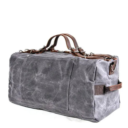 Retro Waxed Canvas Gym Duffel Bag – Rugged Style Meets Everyday Travel