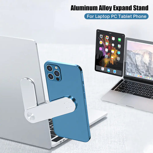 Magnetic Laptop Extension Stand for Phones & Tablets – Portable Aluminum Holder